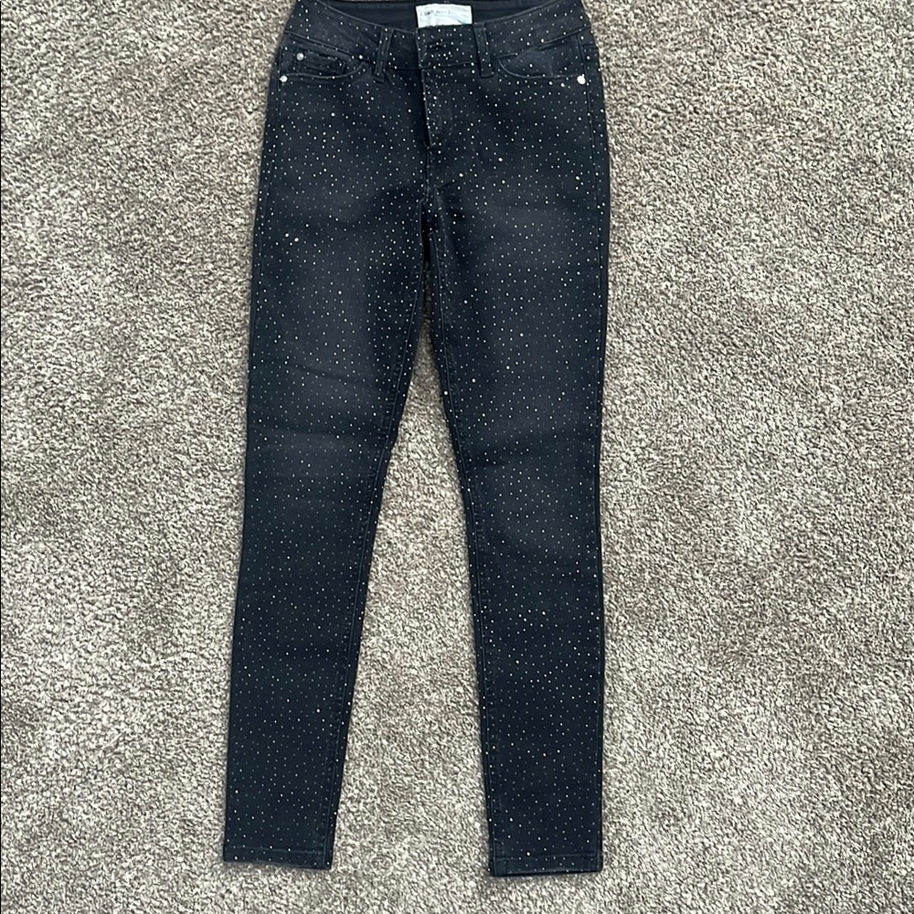 Women's Black Sparkle Jeans